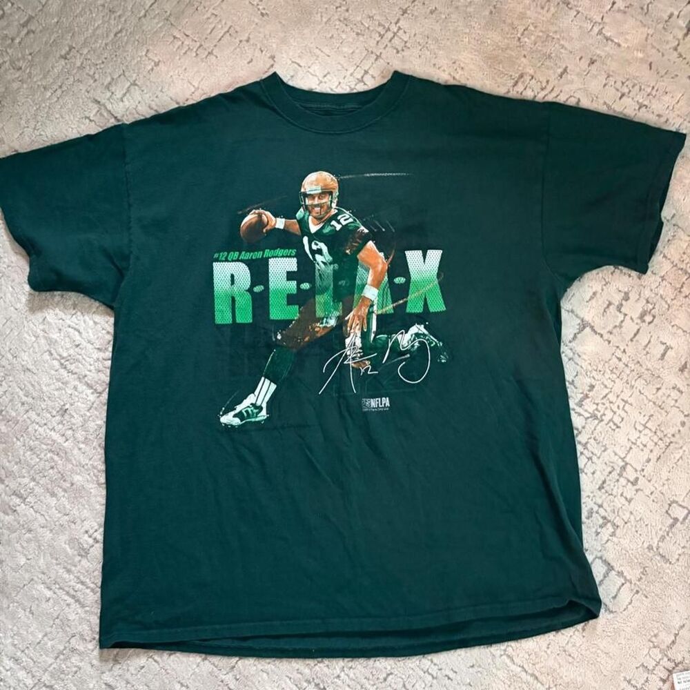 Aaron Rodgers Green Bay Packers "R-E-L-A-X" T-Shirt